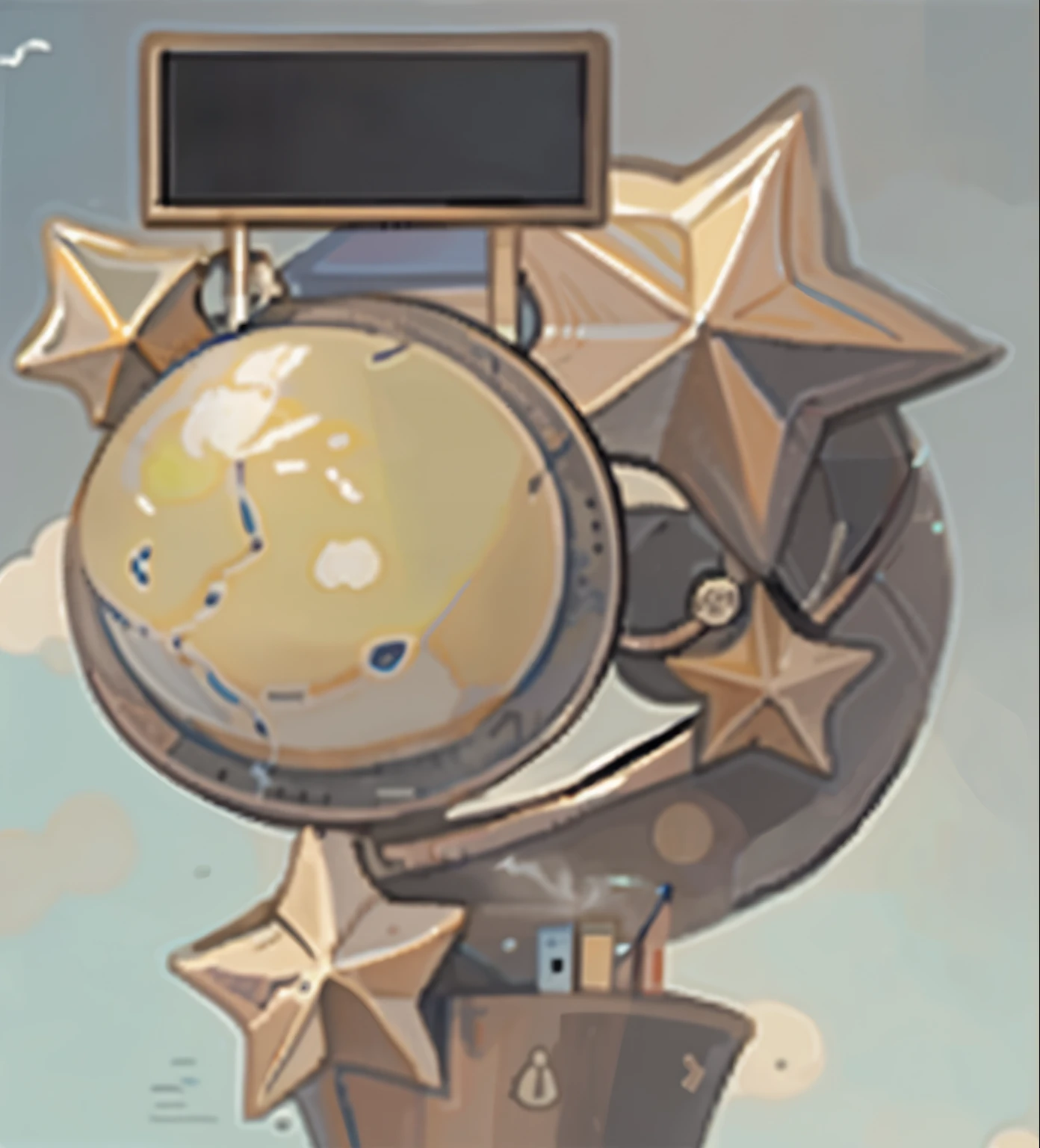 The End,steam,punk,Cartoon,Simple picture,Exquisite picture,Hand Painted