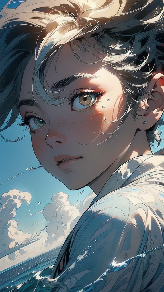 (((masterpiece, highest quality))),,(((solo:1.2))),(((1girl:1.2))),32k wallpaper, very detailed, poster, vintage science fiction,(((((portfolio))))),(((((Close-up))))),(((((bust up))))),((((more various angle)))),((((highlight)))),((((heterochromia)))),(((complete. detailed face))),(((detailed unlimited complete equipment : rail gun))),(((((Absolutely Realistic Clouds background))))),(((Texture for people : halftone))),((Open your mouth wide)),(((((Wind God and Thunder God))))),(((Ukiyo-e))),(((Open sea)))