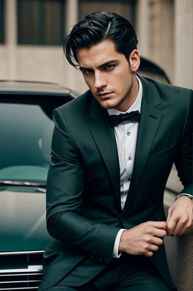 To avoid Angelini:
Male - Age: 29 years old - Appearance: dark green eyes, straight black hair, square face and strong jaw.
- Personality: Enigmatic, dangerous, leal, passionate and controlling.
- Style: Elegant suits, luxury watches, discreet jewelry, high end car.