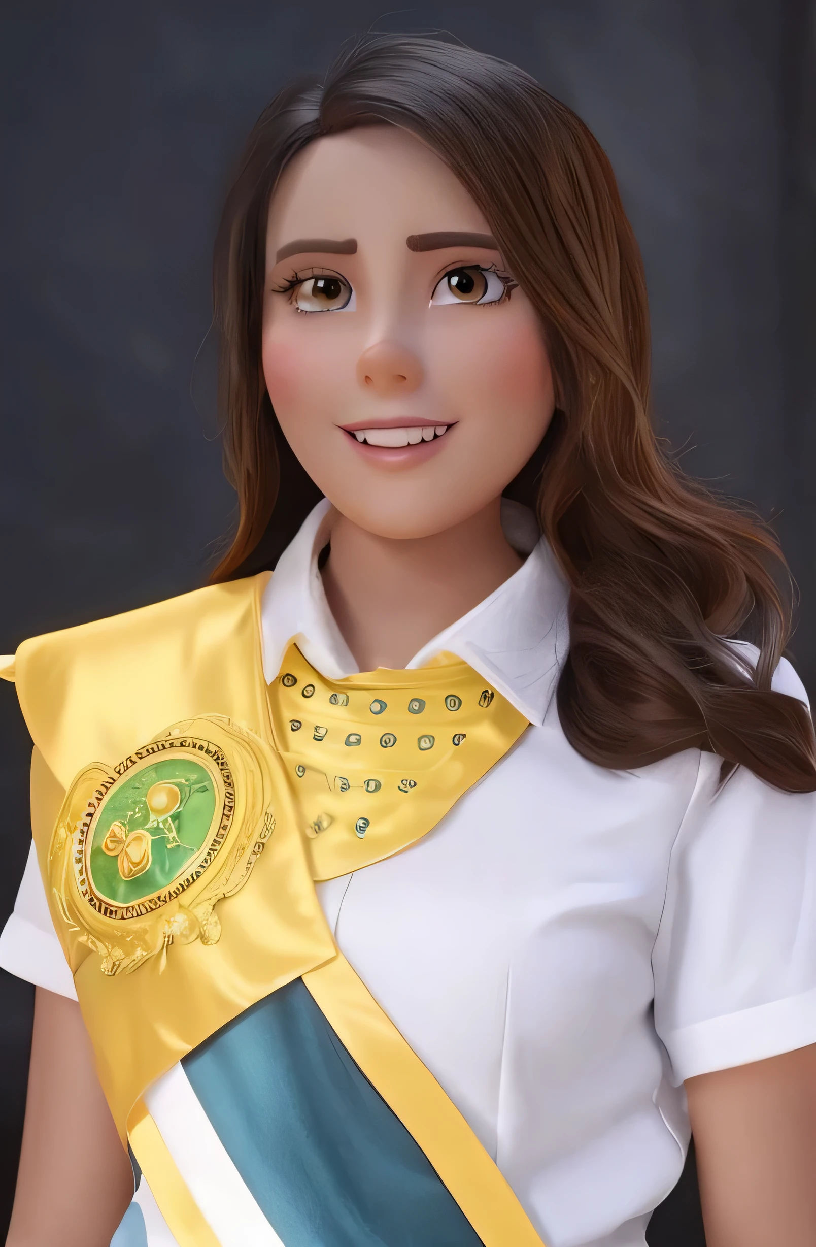 Turn into lady cartoon character. Beautiful,