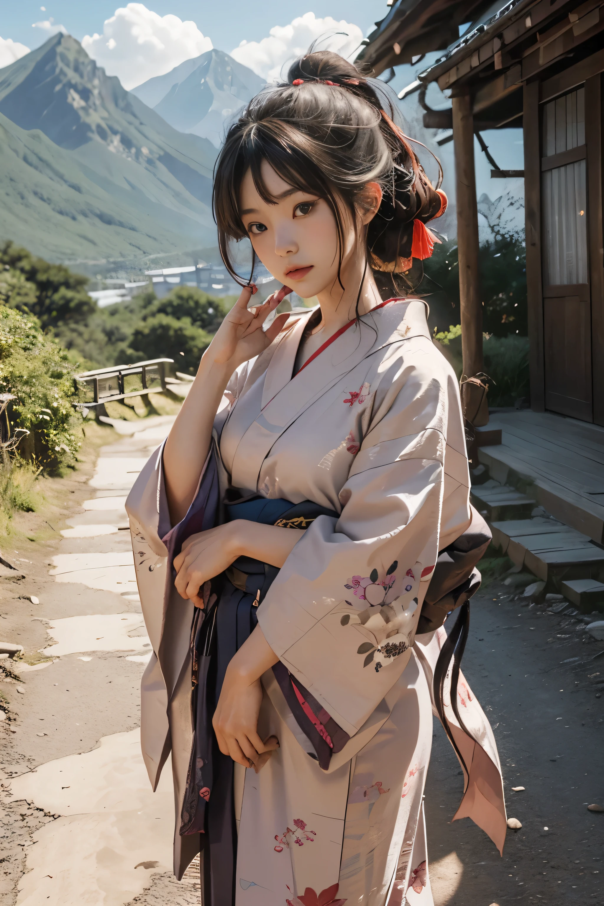 Beautiful,Junko Ishihara,Over Amagi,Prostitute,or period,Years falls,Flame of Love,Disheveled Japanese clothing,In the mountains,The twists and turns of the deep mountains,Flames of Passion,Mature women in their thirties,A devoted beauty,Disheveled Hair,Disheveled outfit,A half-crazed woman obsessed with love,Disheveled, thin kimono,thin yukata,A distraught yukata wearer,Female Artist,Narrow eyes,Single-minded gaze,or period,Unpaved mountain roads,the dark forest,Unpaved road,promenade,Mountain trail,Dirt Road,When the road wasn&#39;t paved yet,Old mountain path,ground road,carriage,rickshaw,She&#39;s wearing light clothing and her chest is exposed.,Beautiful Mature Woman,Her chest is open, exposing her beautiful nipples.,A narrow path leading uphill,A lightly dressed kimono that is slightly disheveled,No cars, only horses and rickshaws,A narrow road just wide enough for one person to pass through々A path through a dark mountain forest covered with snow,Steep dirt road,Dirt-stained area around the feet,Climbing dangerous mountain trails,Animal trail,Unpaved road,Paths for wild boars, etc.,Extremely small and flat chest,Beautiful nipples,The face of a virtuous angel with many good experiences,A beautiful face like a legendary celestial maiden,Unpaved mountain road,Indigo yukata,Wearing cute wooden women&#39;s can,No baggage,Holding a single flower,On the ground in the mountains,in the forest,A tall peak in the distance々,A thin yukata,Beautiful nipples,Beauty,The length of the yukata is long,Face close-up,promenade,Kemono Road,All gravel roads,All off-road,Dark Night Road,Moonlight only,Are thin,Leaner figure,A slender beauty with an unfortunate past,Dark night road in the forest,One straight road,Hanni in New Jeans,off road,Private roads,animal trail,Lonely mountain path in the forest,far and near method,Out of focus background,off road walking,Small breasts,Flat Bust,A soft smile,Off-road in the dark mountains with only moonlight,Midnight,Pitch black night road,