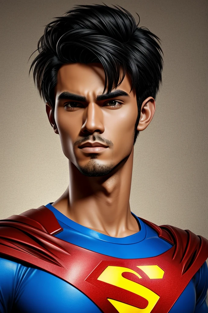Make a drawing of a male character called superatomic Miguel