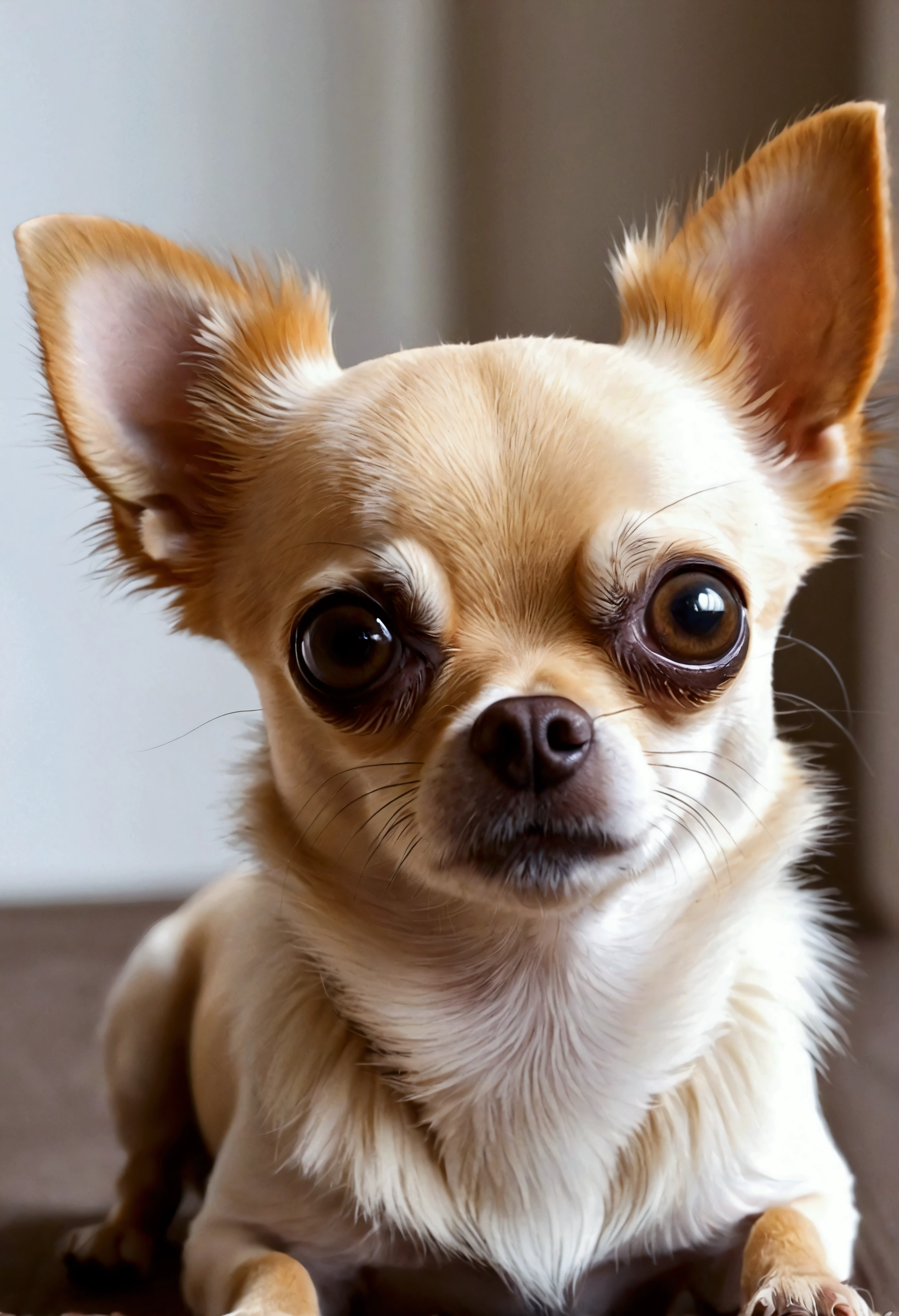 The cutest chihuahua ever, Big eyes, Super fluffy, Adorable, sweet