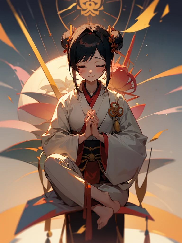 Amitabha、Imprint、Halo、Zazen、mercy、love、Black Hair 、smile、Flesh bun、Lotus、Fusion of Shinto and Buddhism