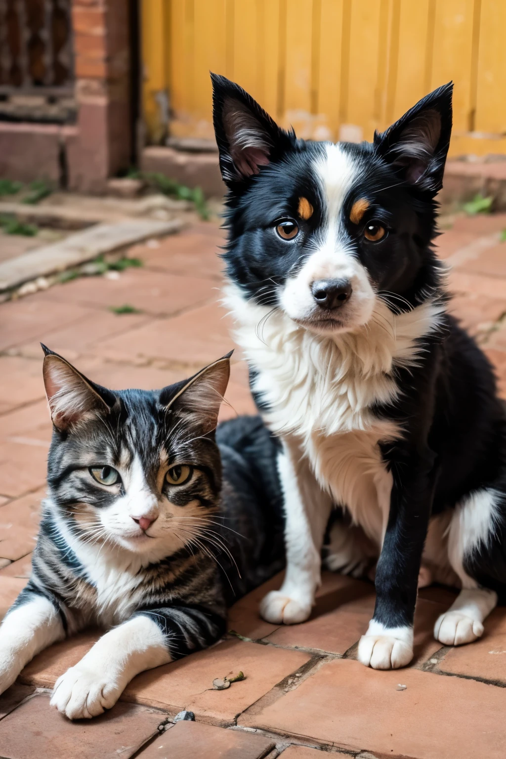 Stray dog and cat from Paraguay