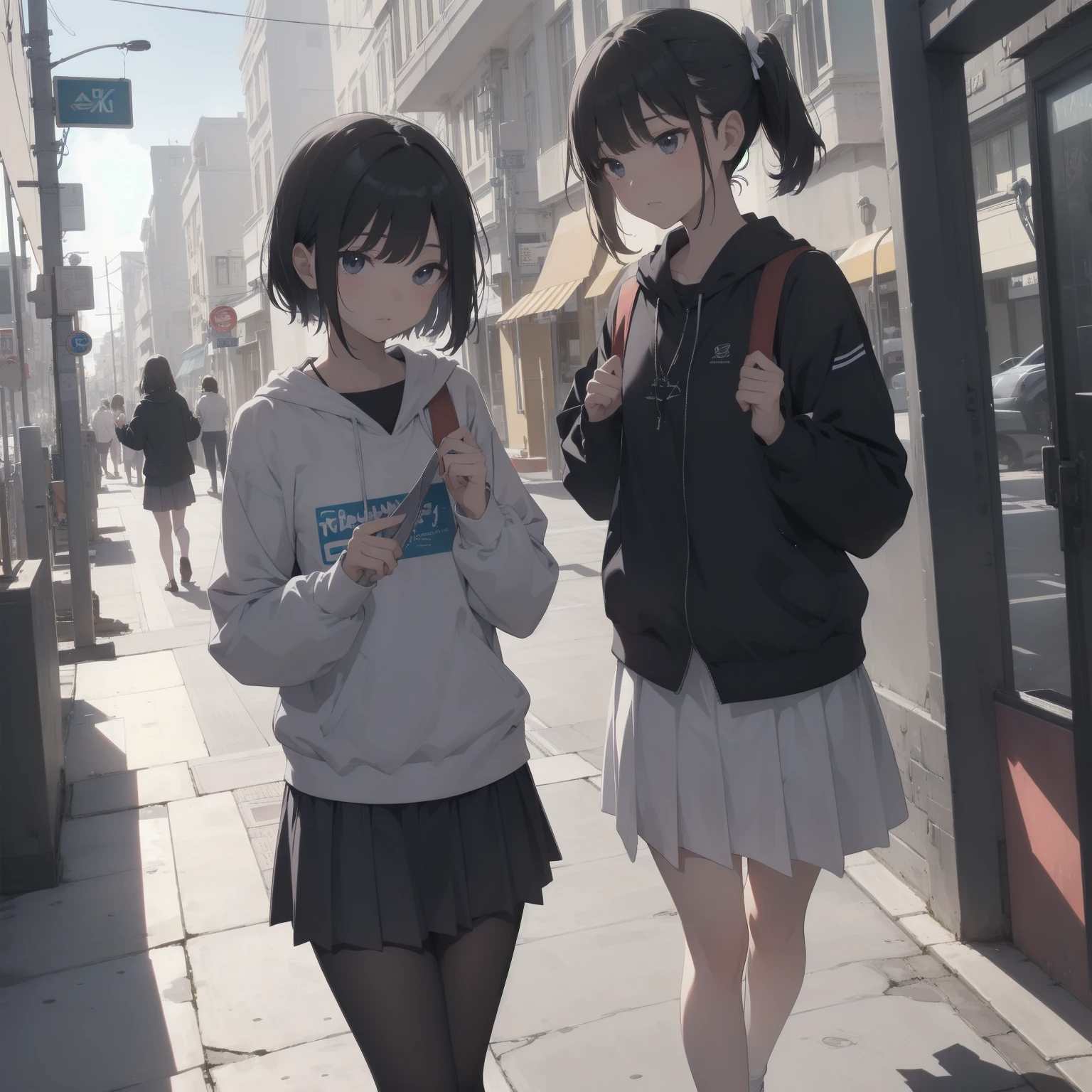 ultra-absurdres-Top quality by artist God, ultra-detailed, high resolution, anime moe artstyle, best anime 8k konachan wallpaper, pixiv contest winner, pool:2810, perfect anatomy,break, 1girl, (Please draw a girl walking sleepily to school alone. )break,(Solo,little female, -yeld:1.Full limbs, complete fingers,a junior hihort hair), short cut, flat chest, , small butt, small black eyes, beautiful detailed eyes, well-proportioned iris and pupils, expressive eyes, highres detailed hair, soft expression, salor school_uniform, sailor collar, serahuku, bow, pleated skirt,(Detailed Lighting), (Detailed background), in the School commute route. break,super detailed skin, Best cinematic lighting powered by famous artist, 8k,beauty illustration,photoshop_(medium),very aesthetic,break,((artist:nekotoufu )), artist:clamp ,artist:carnelian ,artist:kantoku ,