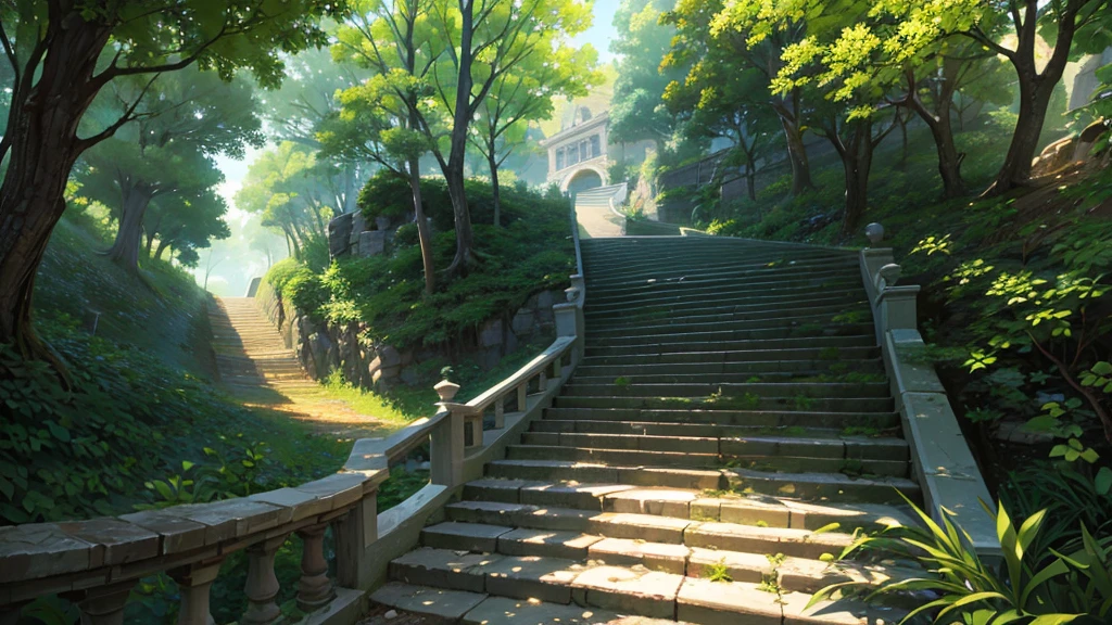 never ending staircase up a ravine