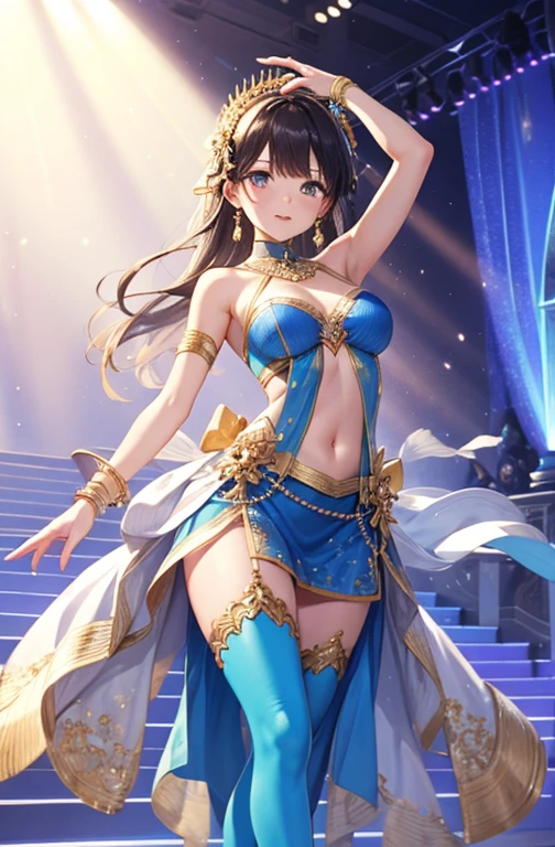 Dancer with a colourful dress