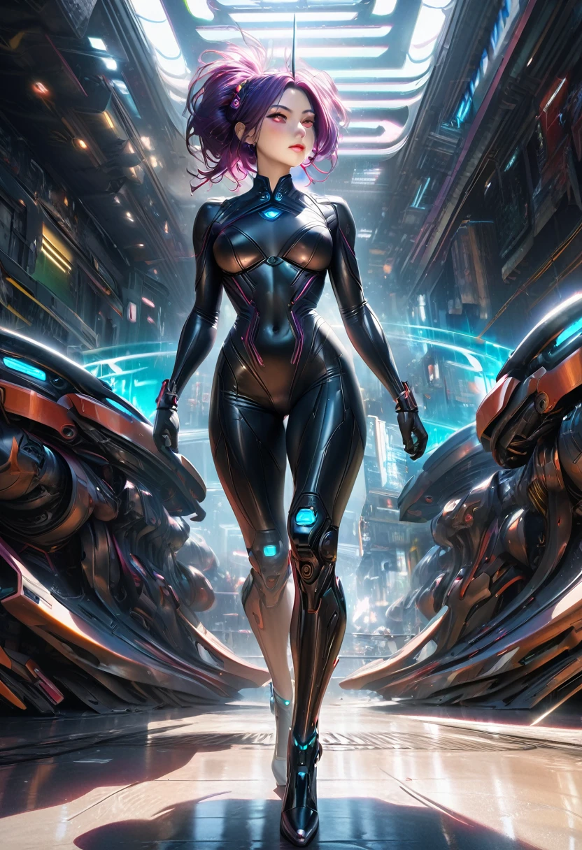 alien creature full of tentacles, with immersive effects, hover effect, graphite style background with vibrant colors "ultra HDR" detailed and with focus effect, heterochromia, perfect anatomy, centered, approaching perfection, dynamic, highly detailed,Absurd resolution, high resolution, (masterpiece: 1.4), hyper-detail, a mech, black armor, large warehouse, eyes open, facing the lens, fire, :: comix style by Joe Madureira , perfect and detailed, alien creature full of tentacles, with immersive effects, hover effect, graphite style background with vibrant colors "HDR ultra" detailed, :: comix style by Joe Madureira :: "Black woman'' , perfect and detailed, ultra detailed shirt with abstract design, with flower print on the sides of the dress, image of woman fighting with alien creature full of tentacles , With immersive effects, hover effect, graphite style background with vibrant colors "Ultra HDR" detailed and with focus effect, heterochrome, perfect anatomy, centered, approaching perfection, dynamic