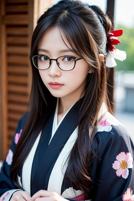 ((Melancholic expression))、((Sad face))、((Angry face))、((Crying face))、(Long black hair)、((Wear glasses))、one girl, (a beauty girl, delicate girl:1.3), (************, change:1.3),
break, (Long-sleeved kimono, Flower pattern kimono:1.3),(Brown fox ears)
break, Definition of Very Fine Particles, (Symmetrical eyes:1.3),
break, (alley, Kyoto:1.3), perfectly trimmed fingers,
break, Small breasts, Brown eyes, Parted bangs, Brown Hair,  girl,
break, (Eye and facial details:1.0),
break, (masterpiece, Highest quality, Very detailed, Detailed face, 8k)