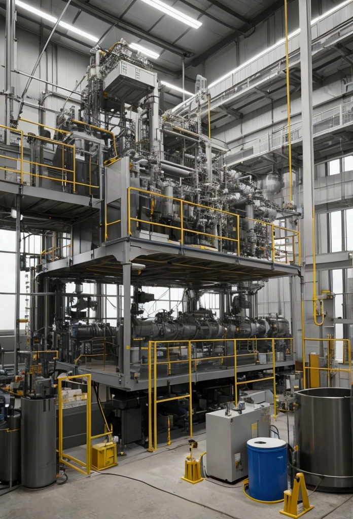 Measurement work at a plant