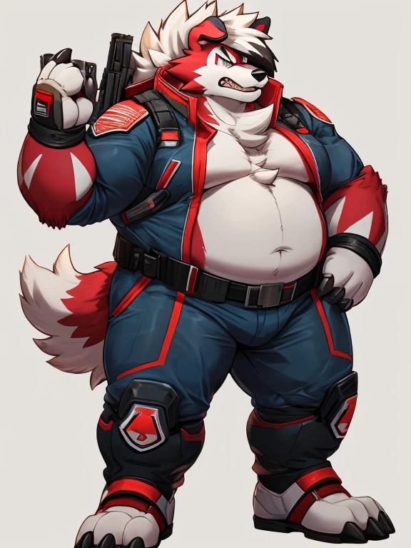 Standing pose,solo，male people，chubbiness，small fat， solo， Detailed pubic hair， A high resolution，， tmasterpiece，Excessive obesity，Obesity in the extremities，foot in the air，Correct body proportions，overweight，roadhog，proportions，overweight ,lycanroc,soldier suit,soldier suit,soldier suit,soldier suit,soldier suit,soldier suit,soldier suit,soldier suit,soldier suit,soldier suit,soldier suit,soldier suit,soldier suit,soldier suit,angry face,lycanroc 