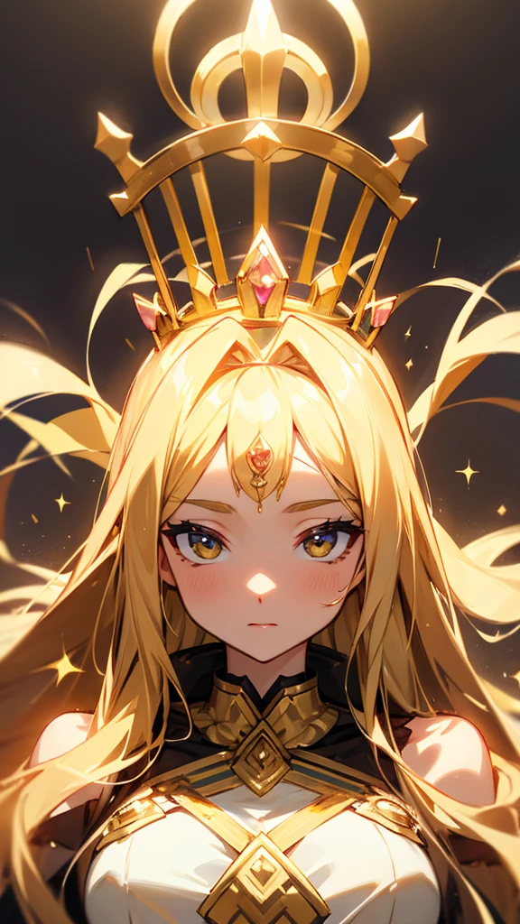 goddess gold gorgeous crown Front facing