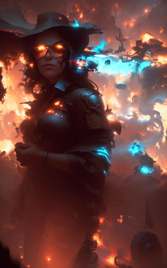 masterpiece, best quality, (extremely detailed CG unity 8k wallpaper), (best quality), (best illustration), (best shadow), absurdres, realistic lighting, (Abyss), beautiful detailed glow, art by PeterMohrBacher,