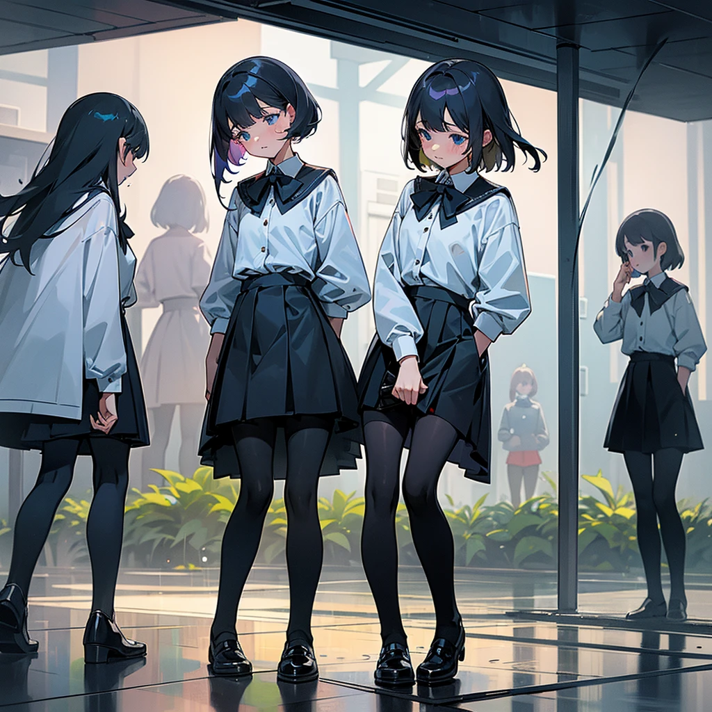 Full body ( a Group of 5 girls ) (wetting themself)