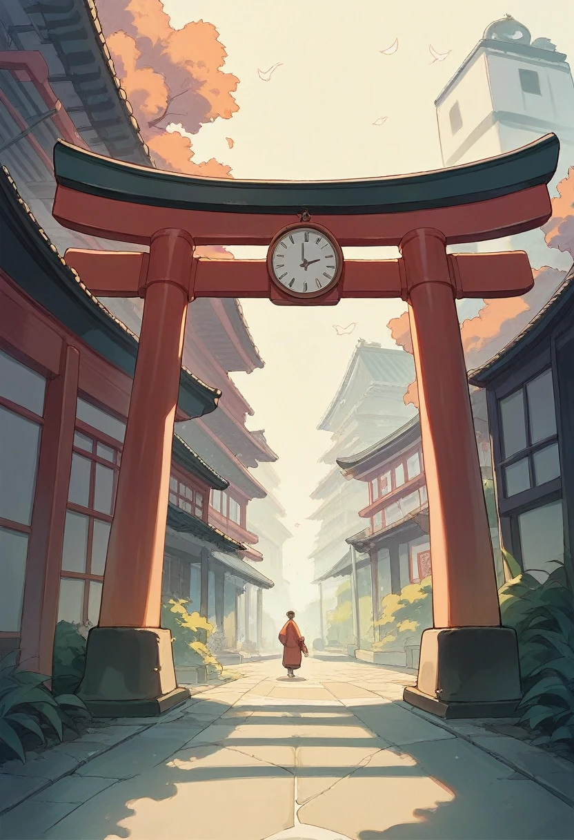 Arabic style view of a street with a clock and buildings in the background, Torii Kiyomasu's painting, Shutterstock, Ukiyo-e, Japan Deeper Journey Exploration, Japanese cities at night, Japan Streets, Japan at Night, Japanese cities, Japanese Street, Kyoto japan setting, Kyoto, Ancient Japanese architecture, Or Japan, Kyoto inspired, Japan Tourism