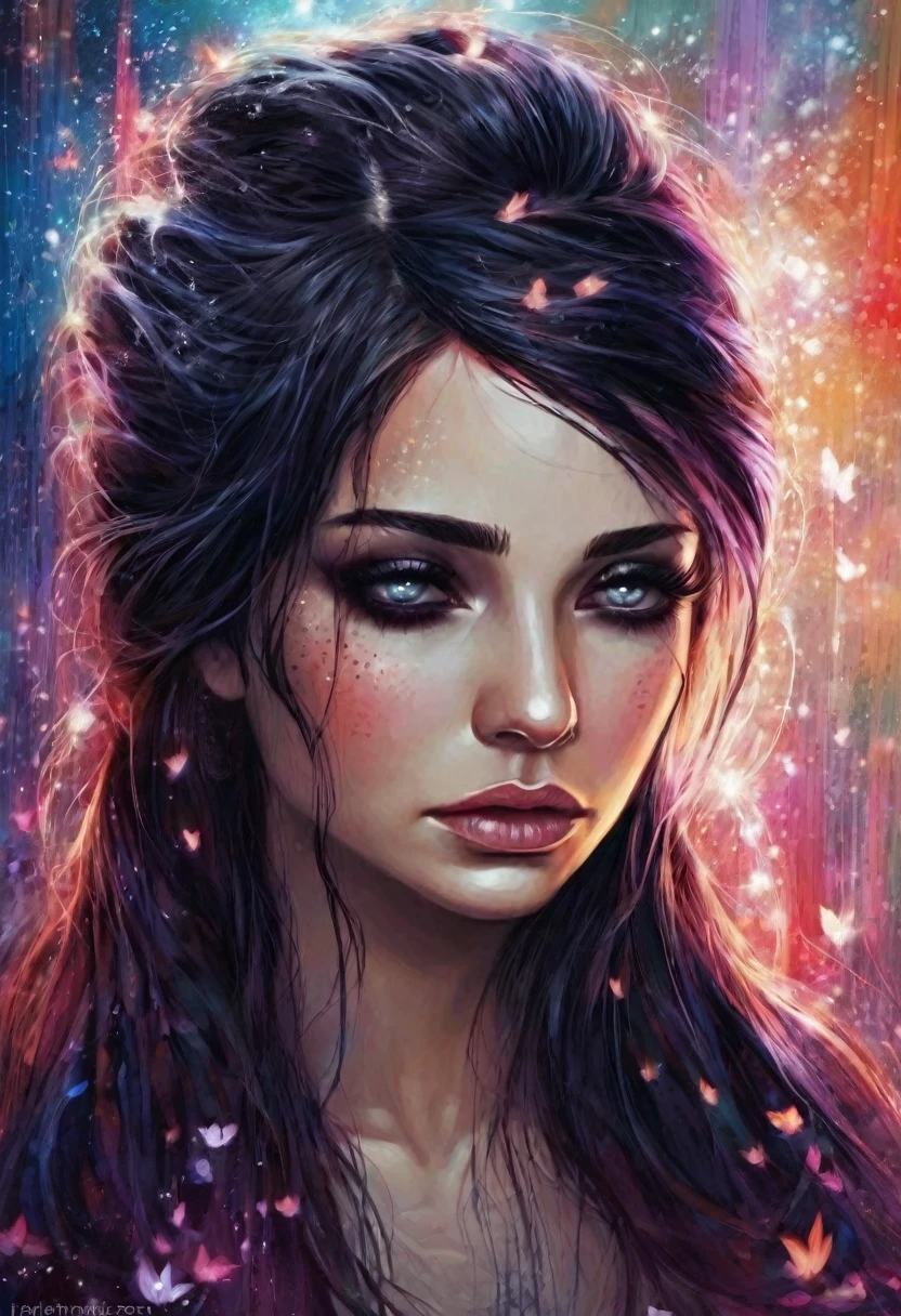 I am her pain and I hope everyone sees me , I want everyone to see the sadness I have and the fear I can cause if you don't attend to me, that is the message I want to convey., very extremely royal style , 24k unique piece of art