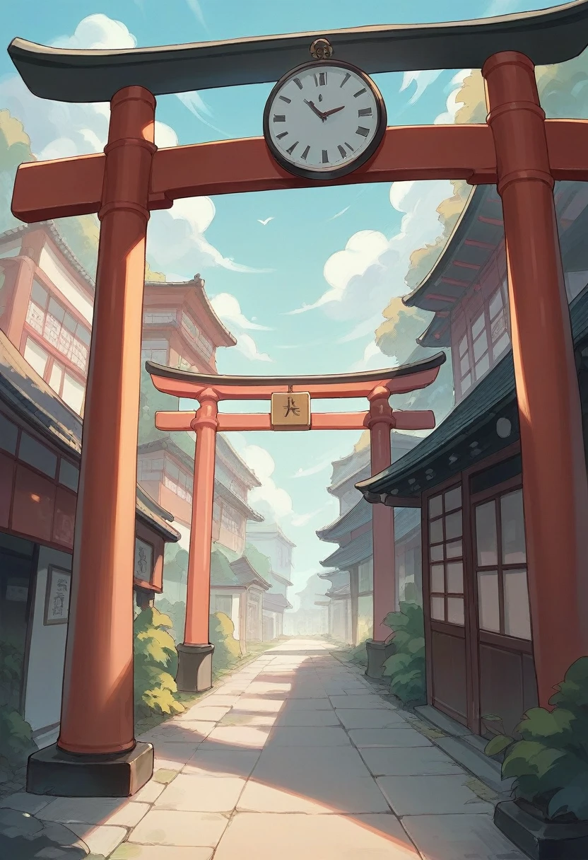 Arabic style view of a street with a clock and buildings in the background, Torii Kiyomasu&#39;s painting, Shutterstock, Ukiyo-e, Japan Deeper Journey Exploration, Japanese cities at night, Japan Streets, Japan at Night, Japanese cities, Japanese Street, Kyoto japan setting, Kyoto, Ancient Japanese architecture, Or Japan, Kyoto inspired, Japan Tourism