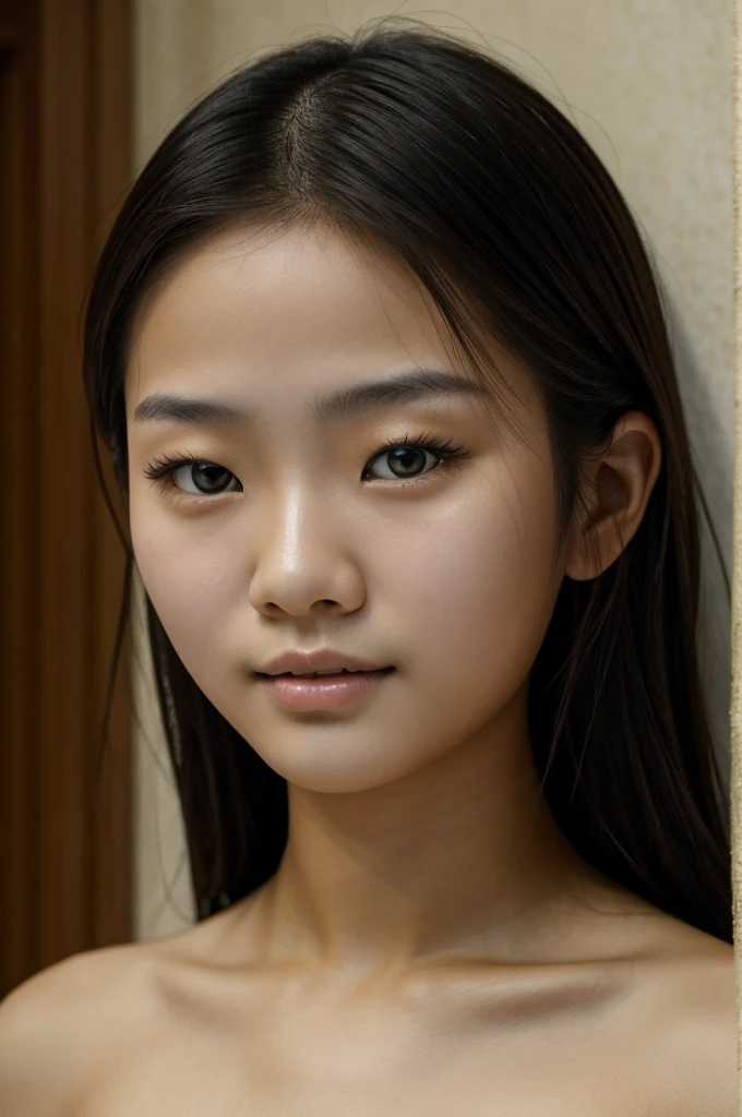 medium shot, centered, front view photo of a Lisa Kwok, a woman, standing at the front door, looking at the camera, solo, ultra detailed, beautiful, aesthetic, perfect lighting, <lora:hair_length_slider_v1:7>