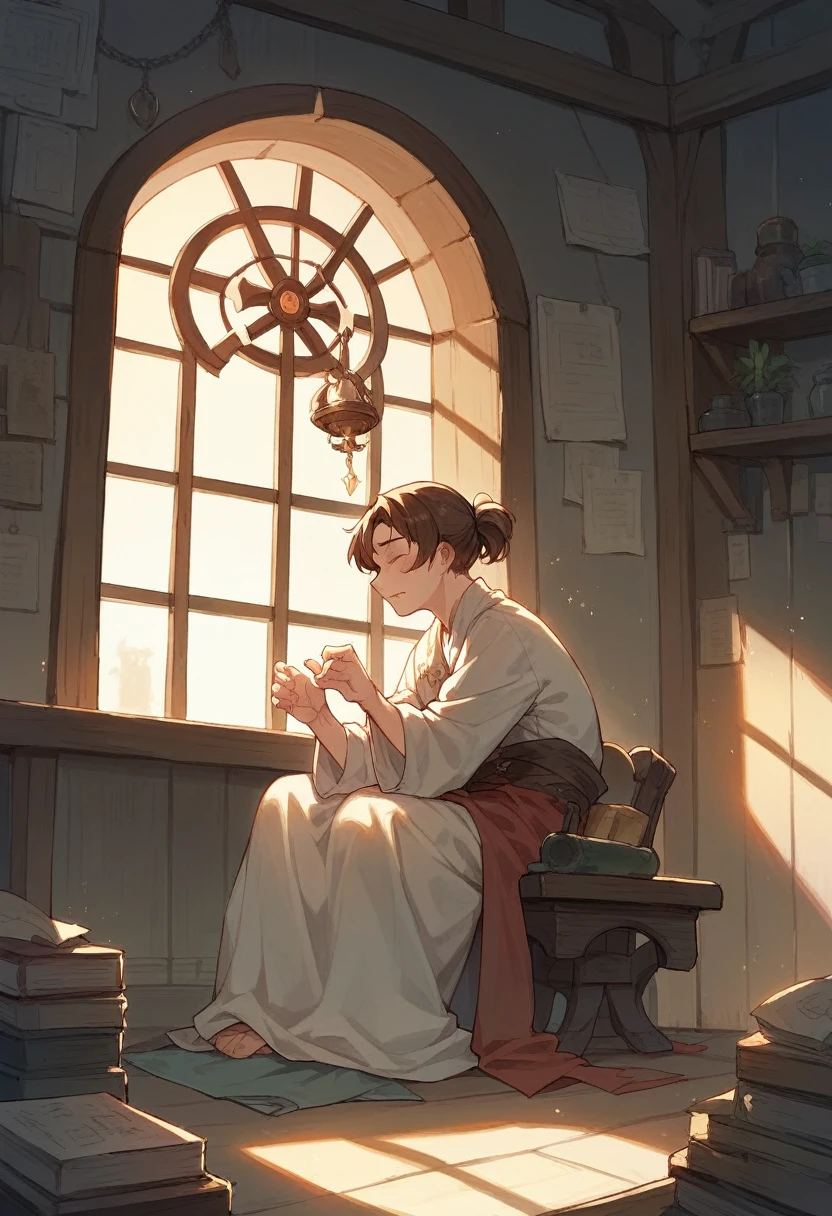 girl,Healing,Brown Hair,18-year-old,Inside the room