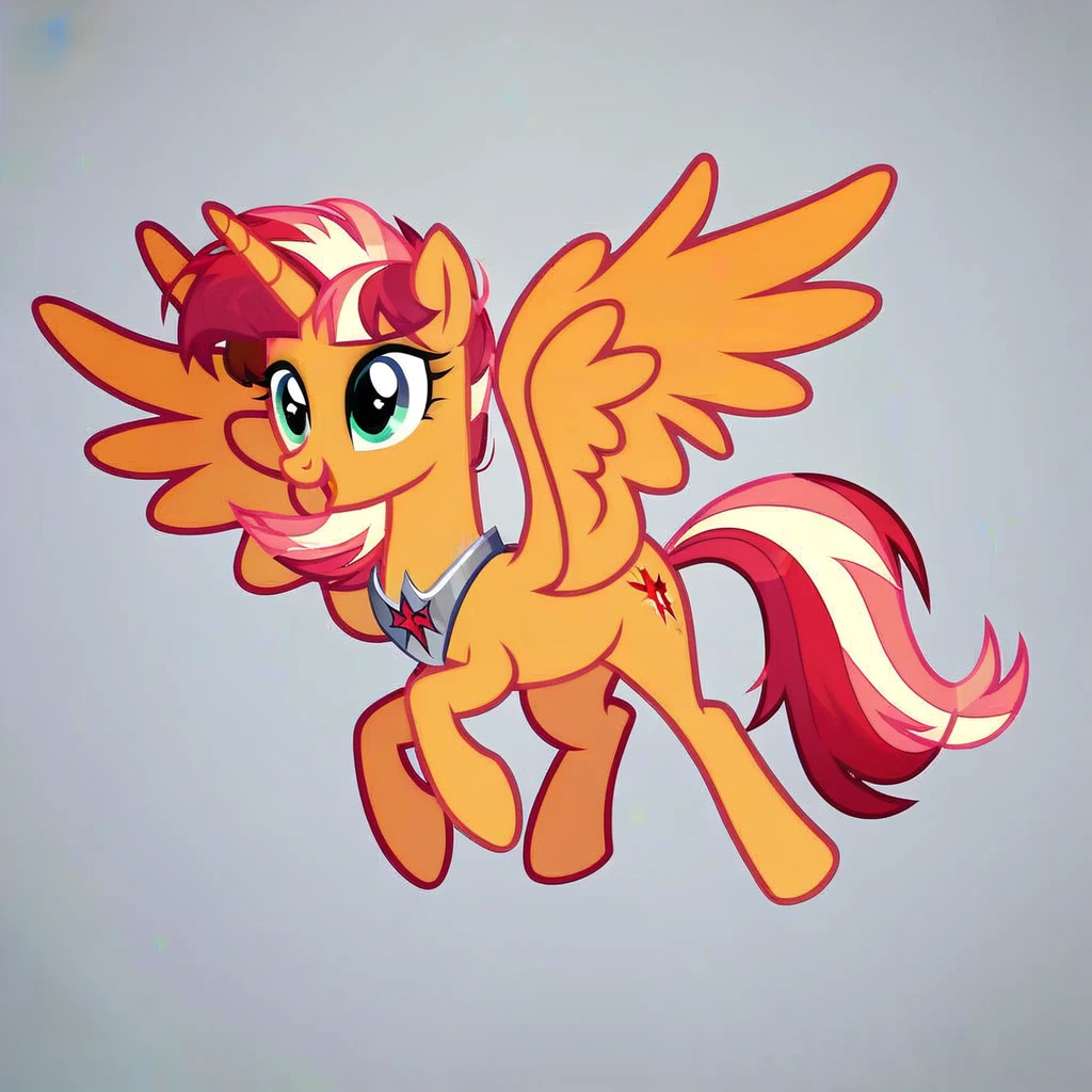 score_9, score_8_up, score_7_up, score_6_up, score_5_up, score_4_up, show accurate, full body, simple background, feral pony, female pony, cute appearance, cutiemarck, alicorn, original character
