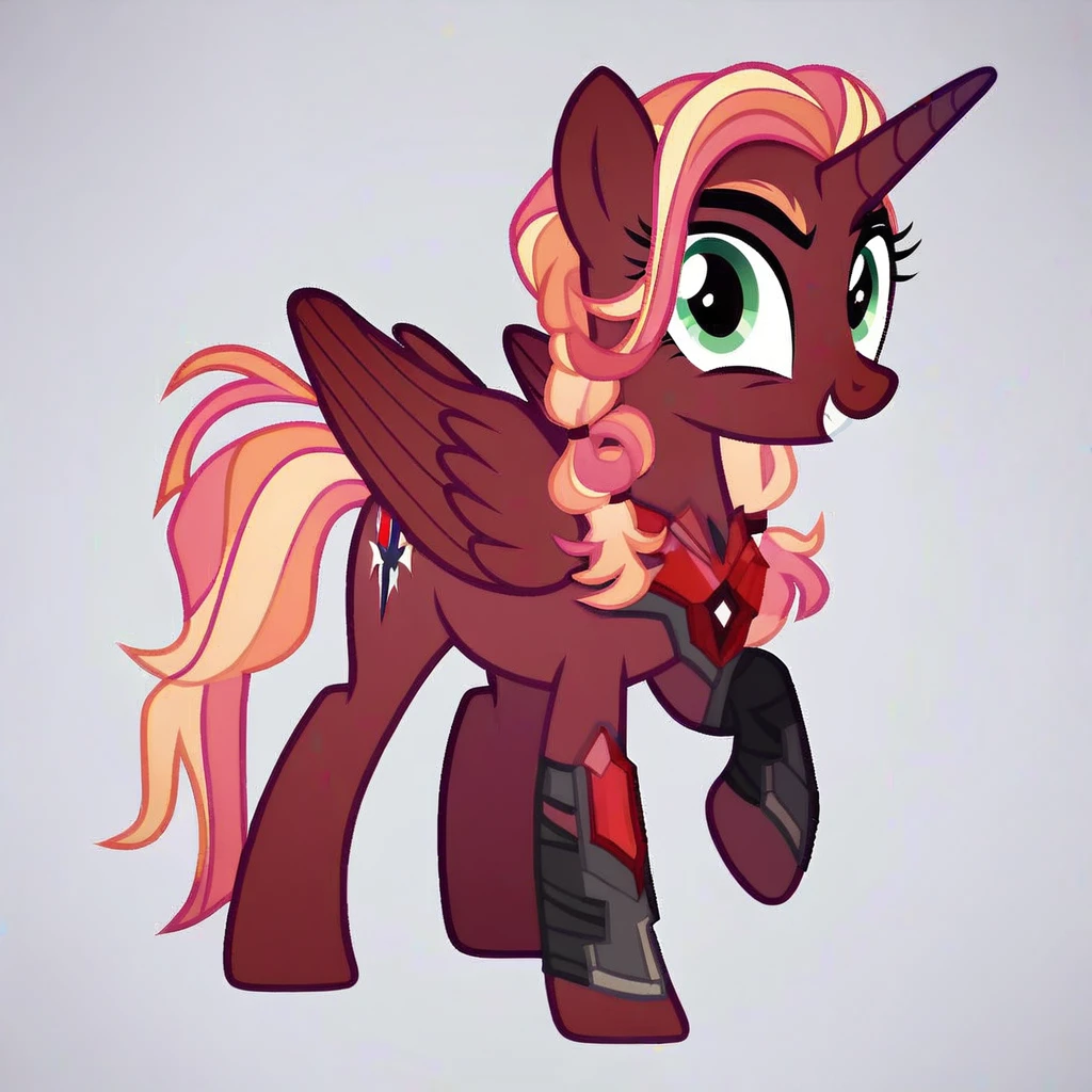 score_9, score_8_up, score_7_up, score_6_up, score_5_up, score_4_up, show accurate, full body, simple background, feral pony, female pony, cute appearance, cutiemarck, alicorn, original character
