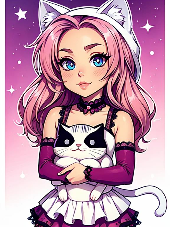 a chibi cat outfit.