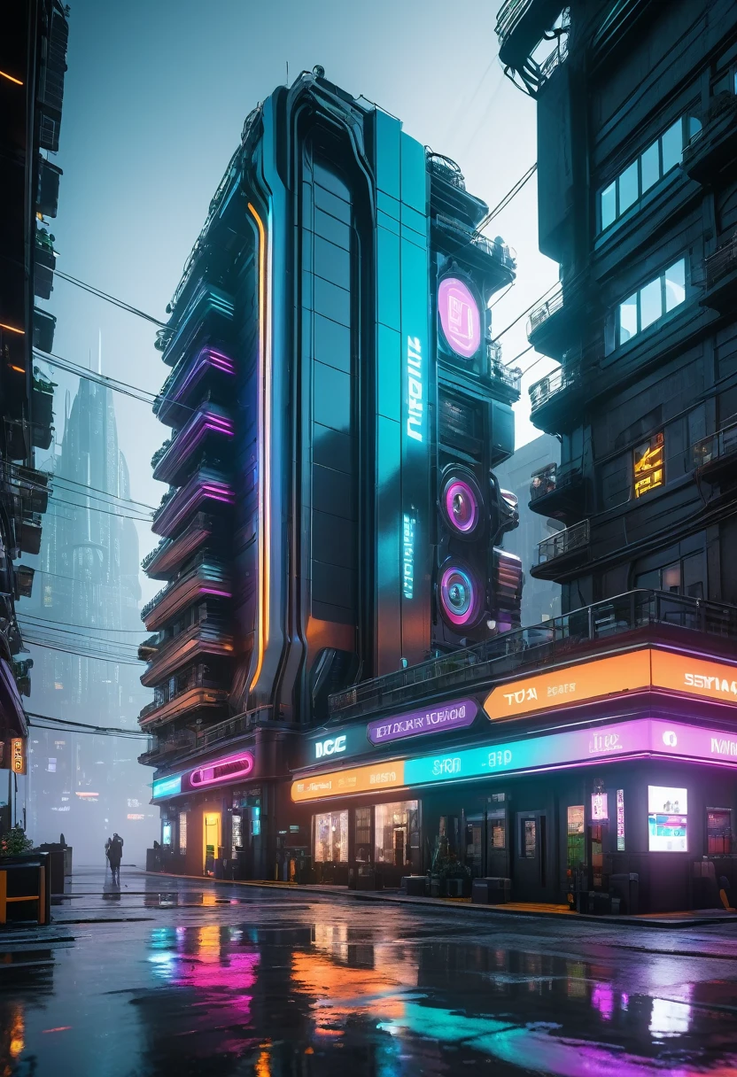 masterpiece, RTX, 16K UHD, HDR, Amazing Unreal Engine, LORA, Athletic and Strong Hero Android/cyborg/mechanical, Hi-tec Buildings City, very intricate details, add_detail:1, ambient occlusion, reflexions/refraction, focus on details:1.1, (multi colored wired/dreadlocks), cyberpunk setting, post-futuristic ambient, year 3500 DC, neon colors:0.25, (neon lights:0.4) in the buildings, rare steam and fog on the floor.
