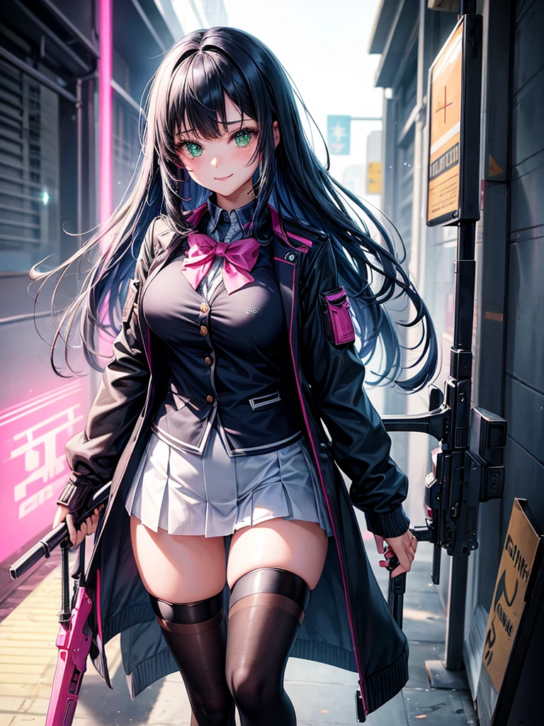 middle School girls，smile，Beautiful girls，Beautiful girl from another world，A whole new beautiful girl，Girl with a weapon in her hand，Cyberpunk uniforms，The best quality to get you horny，Psychic，Wizard，battle，Colorfulな髪色，Perfect Girl，Super cute girl，Cyberpunk Background，The fusion of fashion and aesthetics，Sparkly Fashion，Cute uniform，Uniform of the Future，Wearing a cardigan，Long Hair、Sparkling eyes，She has her bangs down，Colorful，Ultra HD，Young girl，sex，Green Eyes，Naughty Girls，Full body image，Big Breasts，Beautiful Girl&#39;s Paradise，Fashion Girl，Naughty Girls，Beautiful Girl Country，High-dimensional beautiful girl，A beautiful girl who transcends everything，Pink Cardigan，So beautiful，Absurd，Beautiful girls，The psychology of beautiful legs，The pinnacle of aesthetics，beauty incarnate