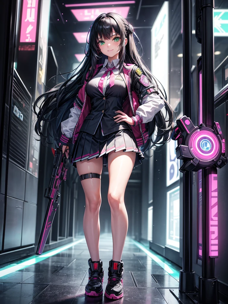 middle School girls,smile,Beautiful girls,Beautiful girl from another world,A whole new beautiful girl,Girl with a weapon in her hand,Cyberpunk uniforms,The best quality to get you horny,Psychic,Wizard,battle,Colorfulな髪色,Perfect Girl,Super cute girl,Cyberpunk Background,The fusion of fashion and aesthetics,Sparkly Fashion,Cute uniform,Uniform of the Future,Wearing a cardigan,Long Hair、Sparkling eyes,She has her bangs down,Colorful,Ultra HD,Young girl,sex,Green Eyes,Naughty Girls,Full body image,Big Breasts,Beautiful Girl's Paradise,Fashion Girl,Naughty Girls,Beautiful Girl Country,High-dimensional beautiful girl,A beautiful girl who transcends everything,Pink Cardigan,So beautiful,Absurd,Beautiful girls,The psychology of beautiful legs,The pinnacle of aesthetics,beauty incarnate