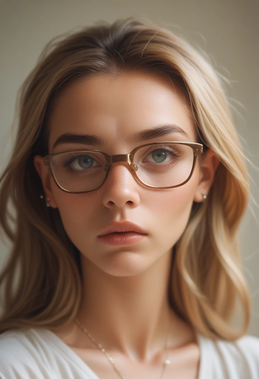 Dani Daniels with eye glasses wear saree