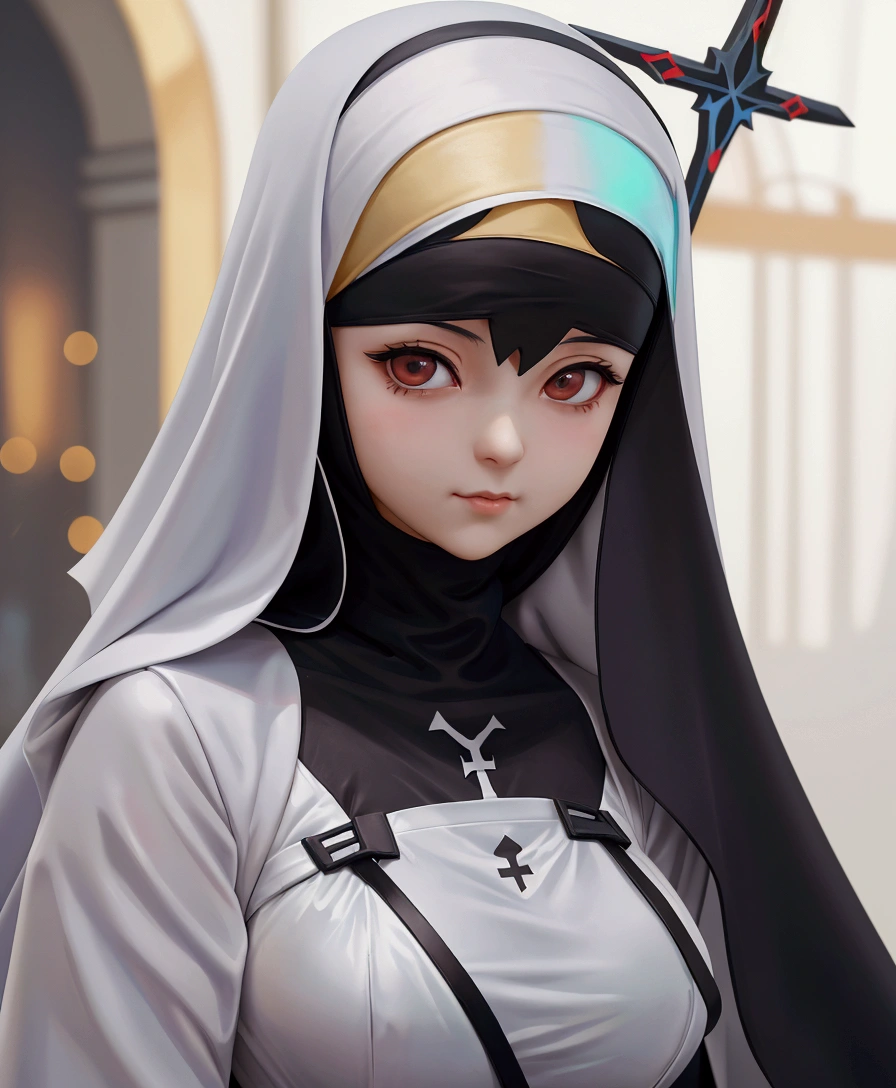 A woman from Al-Afed dressed as a nun poses for a photograph, range murata and ArtJam, ig model | ArtJam, extremely detailed ArtJam, masayoshi suto and ArtJam, ruan jia and ArtJam, 8k ArtJam bokeh, by ruan jia and stanley ArtJam