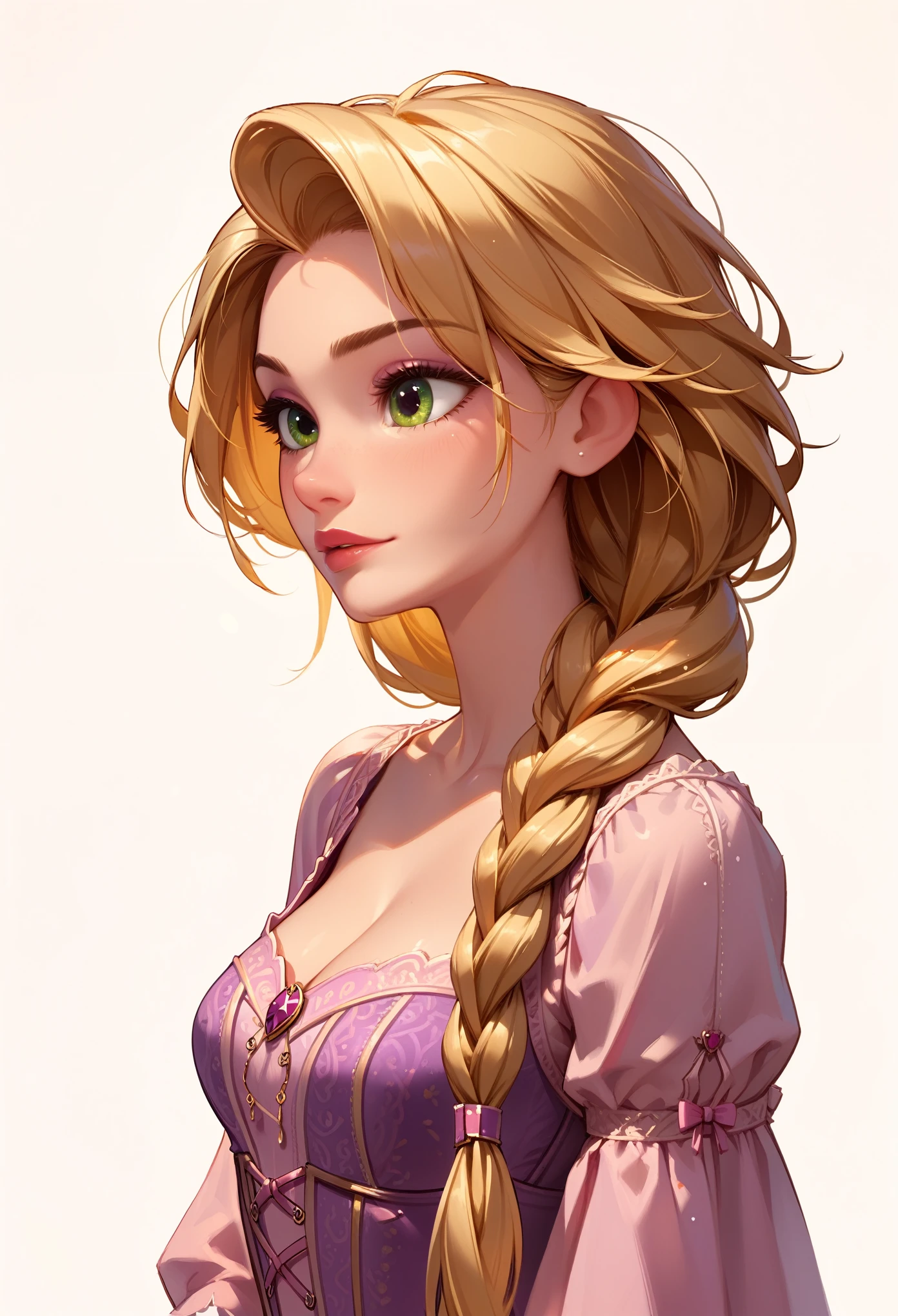 score_9, score_8_up, score_7_up, score_6_up, score_5_up, score_4_up, 1girl, rapunzel (blonde hair, long braid:1.4)