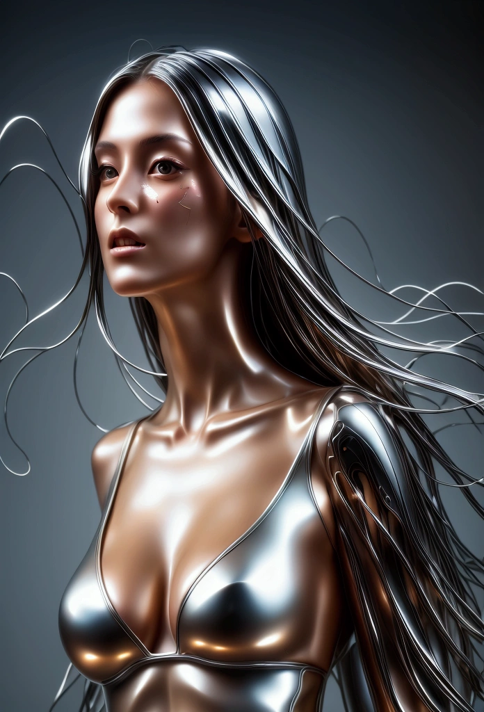 long exposure photo of a {sexy tall girl as harem dancer} in motion, shiny porcelain skin, few camels behind, focus on the girl, soaring the sky, blurred edges, low angle, below view, slow shutter speed motion photography, whirl dust trail behind, shot on FujiFilm XT4 camera f/2. ISO 200, dynamic motion, cinematic movement, blurry edges, serious expression, super detailed, perfect face(face detailed:1.5), perfect motion, side view, best quality, dust trail along the motion with a fire element transition movement of color background