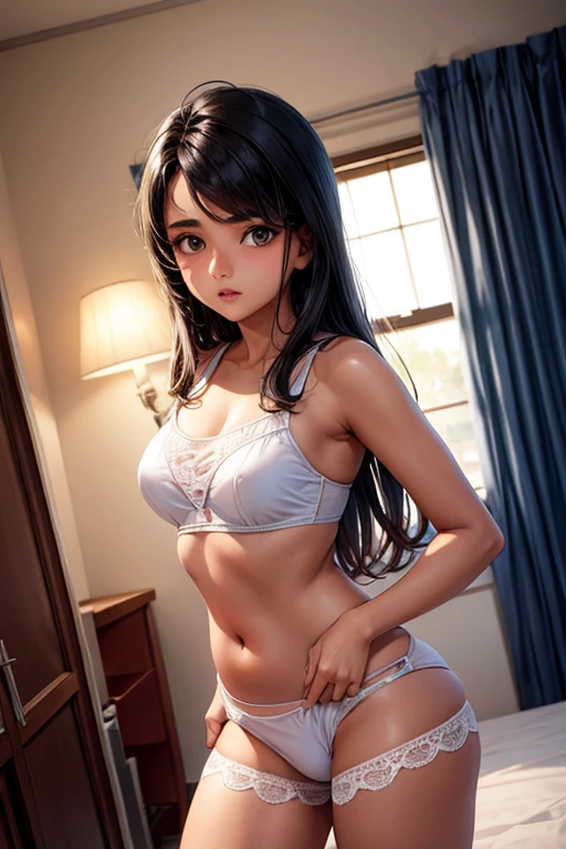 Indian in only undergarments with extremely hot and sexy figure