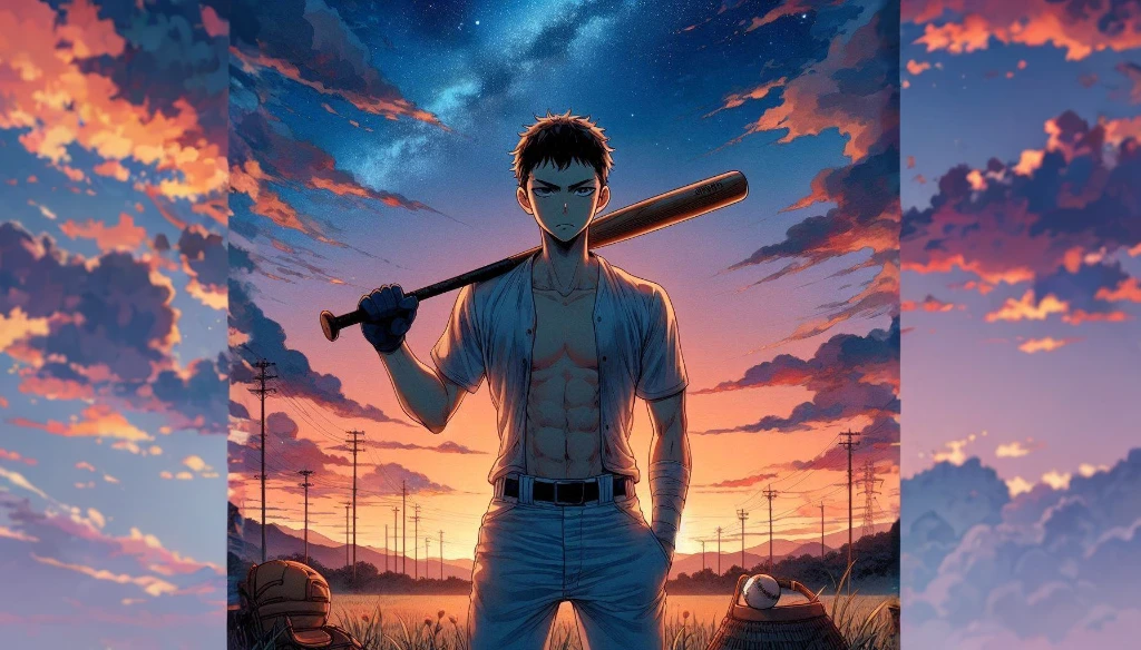 Anime Background、sunset、cloud、dim