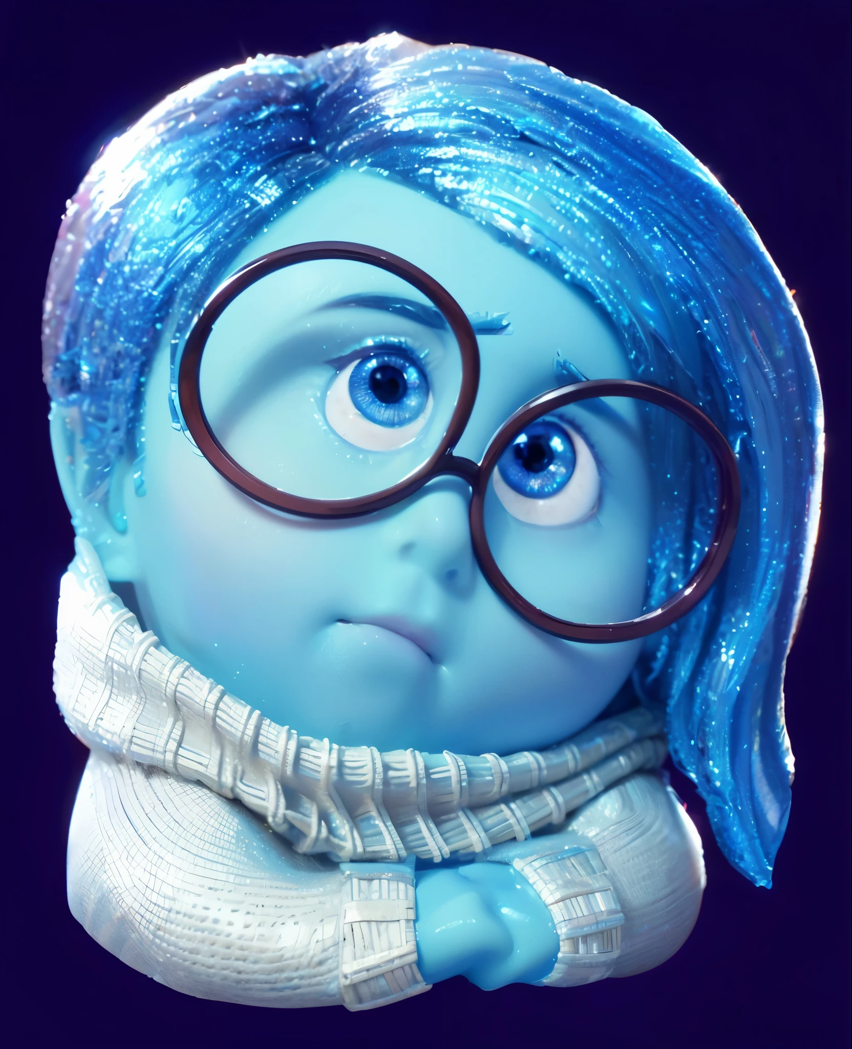 3d style, simplified design, 3d render, glossy texture, smooth 3d model, multiple light sources, rim light, sharp post effects render, (glossy plastic texture with multiple big light probe refractions), perfect cgi, smooth silhouette, high intensity refraction, (super glossy material), most beautiful vfx , blue background, plastic refractions, realistic, 4k, high resolution, rim light, photo shoot, commercial photo, profile shot, 4k, rim light, high resolution, 4k, glossy texture, smooth 3d model, multiple light sources, rim light, sharp post effects render, (glossy metallic texture with multiple big light probe refractions), perfect cgi, cgi art created only with gradients, smooth silhouette, high intensity refraction, (super glossy chrome material), most beautiful vfx, blue background, chrome metal refractions, multiple light sources, rim light, sharp post effects render, perfect cgi, digital art, detailed digital art, reflective, best quality, 4k, masterpiece:1.2, ultra-detailed, realistic, vivid colors, dark and moody lighting, The image of the highest quality, ensuring every detail is showcased perfectly. It in 4k resolution, allowing viewers to immerse themselves in the richness of the colors and intricate details. The realistic rendering. under the spotlight, reflecting, high-resolution image, realistic rendering, dark background, and rim light photorealistic
