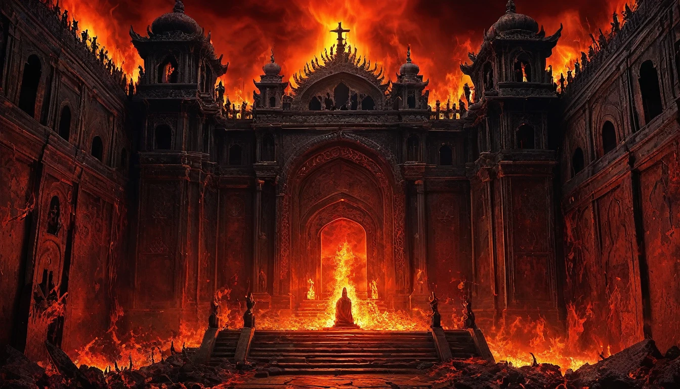 Hell is a supernatural place mentioned in many religions and civilizations. Hell is where souls will reside after leaving earth. Most religions believe that Hell is a place of detention and punishment for sinful souls. It is believed that people who do many evil deeds will be sent to the 18 levels of hell after dea