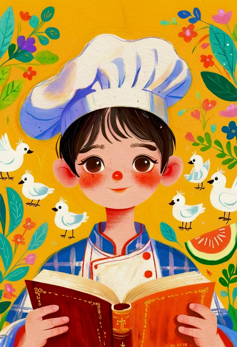 Pastel Art Illustration:Chef portrait。 梅青 的Storybook illustration, devianart contest winners, Concept Art, Children's Book Illustrations, Children's Book Illustrations, Children's Book Illustrations, Children's Book Illustrations, colorful Children's Book Illustrations, Children's Book Illustrations, Children's illustrations, Children's Book Illustrations, Storybook illustration, Children's illustrations