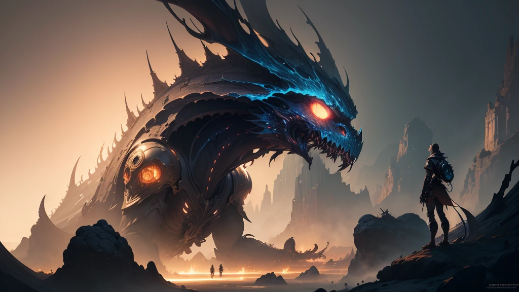 masterpiece, best quality, (extremely detailed CG unity 8k wallpaper), (best quality), (best illustration), (best shadow), absurdres, realistic lighting, (Abyss), beautiful detailed glow, art by PeterMohrBacher,