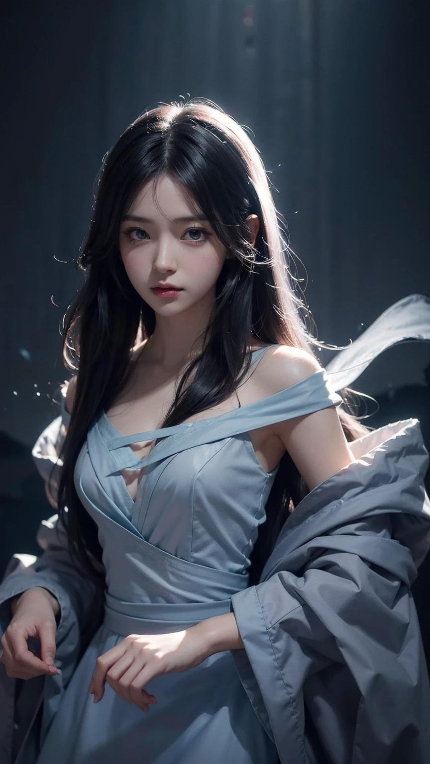 Mysterious Dark Princess,perfectly structured, (watercolor), Digital Illustration, Anime style, Very detailed content, Volumetric Lighting,, Pastel, Dynamic Combination, The image is clear and sharp, (Beautifully, sublimation:1.2), Indescribable beauty,