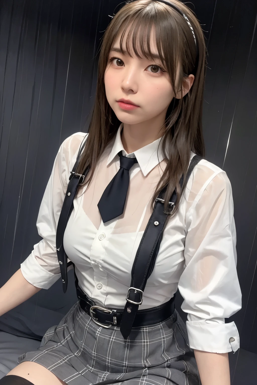 1 female, , high quality, masterpiece, Ultra-high resolution, , Cinema Lighting, , , 1 female, , high quality, masterpiece, Ultra-high resolution, , Cinema Lighting, , , And the suspenders with the cranes flying Moderate breasts Large Breasts Small face holster Lying in bed Looking up Sweat belt summer 脇Sweat Black Hole Gloves suit garterbelt Leg Links ズボンにbelt holster Hands behind your back Anxious expression Looking up Anxious face Knee-high Knee socks Knee-highソックス garterbelt garter ふとももにgarterbelt Checkered mini skirt Necktie Headband ribbon Panty shot スカートの隙間 Armament Handgun handcuffs Cable ties レッグholster holster Hands behind your back Anxious expression Looking up Anxious face 足を横に開く Armament Cable ties レッグholster holster See-through clothing heavy rain Getting wet in the rain