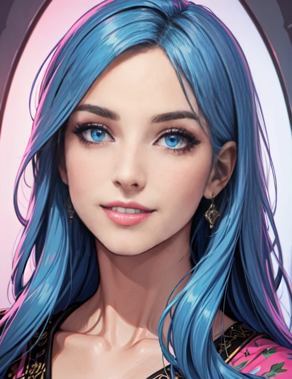 Masterpiece, raw,  beautiful art, Professional artist, 8 k, Art style by sciamano240, Highly detailed face, Very detailed hair, 1 mature woman, perfectly drawn body, Beautiful Face, long hair, Light blue hair , Highly detailed blue eyes, The lips , Pink cheeks, Intricate details in the eyes, A cheerful smile, Looking directly at the viewer , In love with the viewer&#39;s expression, Wedding ring , lipstick, Too close to the face, Sunny day, Hospital Room, Wear a nurse&#39;s uniform, Legal tools,