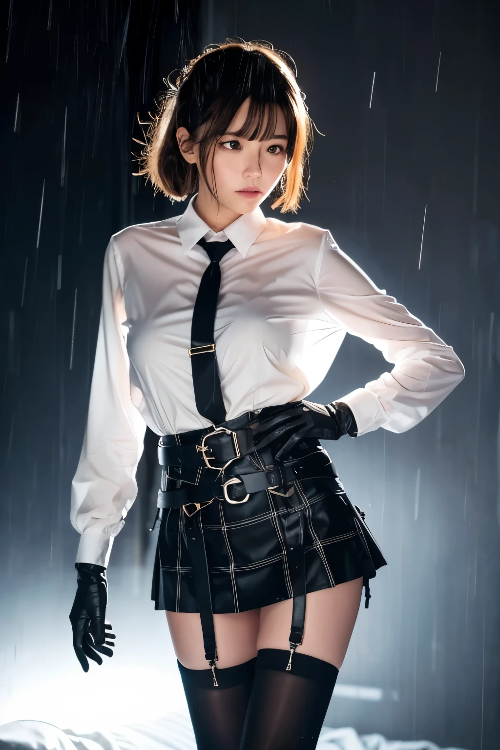1 female, , high quality, masterpiece, Ultra-high resolution, , Cinema Lighting, , , 1 female, , high quality, masterpiece, Ultra-high resolution, , Cinema Lighting, , , And the suspenders with the cranes flying Moderate breasts Large Breasts Small face holster Lying in bed Looking up Sweat belt summer 脇Sweat Black Hole Gloves suit garterbelt Leg Links ズボンにbelt holster Hands behind your back Anxious expression Looking up Anxious face Knee-high Knee socks Knee-highソックス garterbelt garter ふとももにgarterbelt Checkered mini skirt Necktie Headband ribbon Panty shot スカートの隙間 Armament Handgun handcuffs Cable ties レッグholster holster Hands behind your back Anxious expression Looking up Anxious face 足を横に開く Armament Cable ties レッグholster holster See-through clothing heavy rain Getting wet in the rain