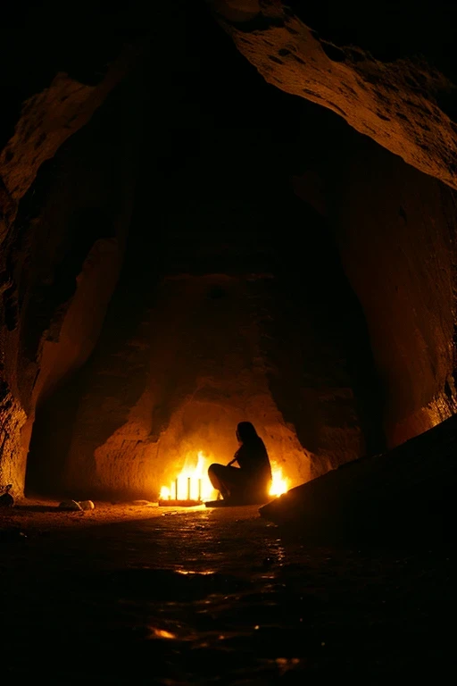 Medieval Europe、dim、Inside the cave、unmanned