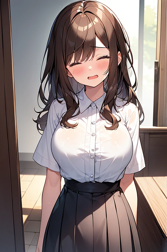Browsing Caution, masterpiece, 1 Girl, Tracking Light, Nice, (((Sex))), Pussy, Missionaries,break POVHipGrabCowgirl, Heterosexual, vagina, Shocked, (penis), 1 boy, Sex, break perfect face, Expressive eyes, Red eyes, Embarrassing, Sensual, cute, summer, short hair, Brown Hair, , break no_panties, virile, break, high quality, 4K,Advanced Details, rough, Wavy,shoes, Exposed Skin,、Wearing the Tokiwadai Junior High 、