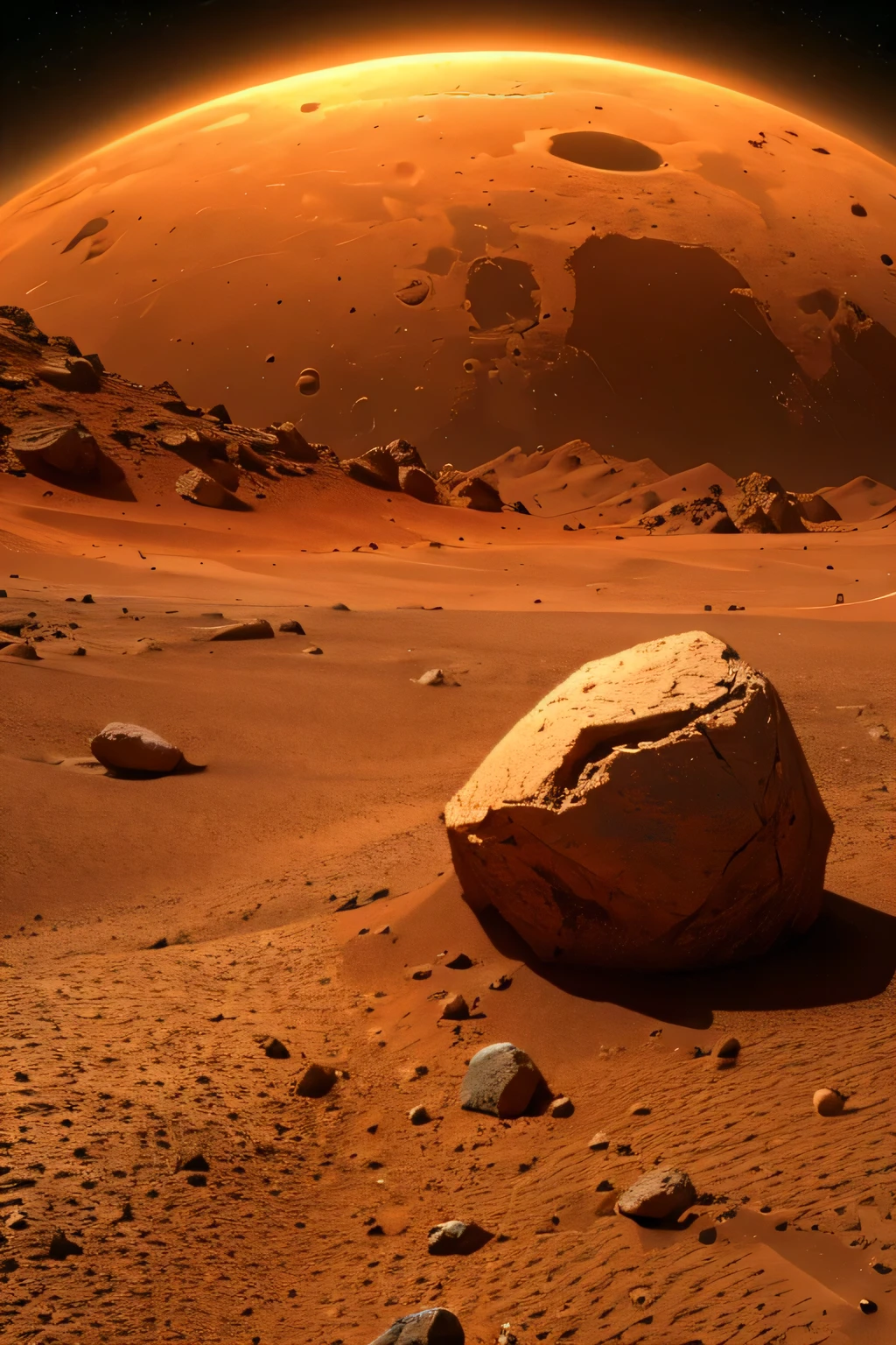 Surface of Mars, Large rock