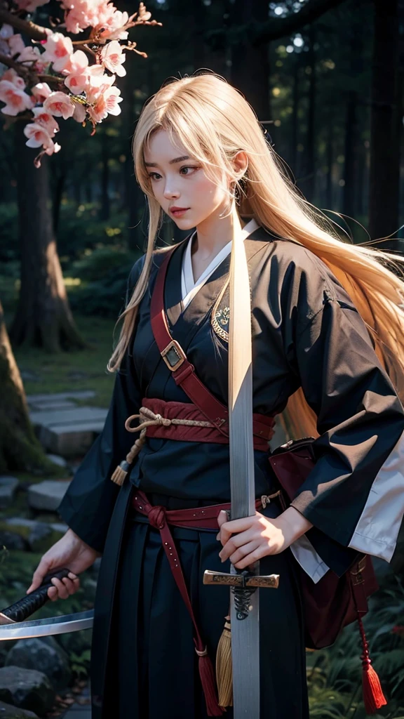 Taking a Japanese sword out of its sheath
