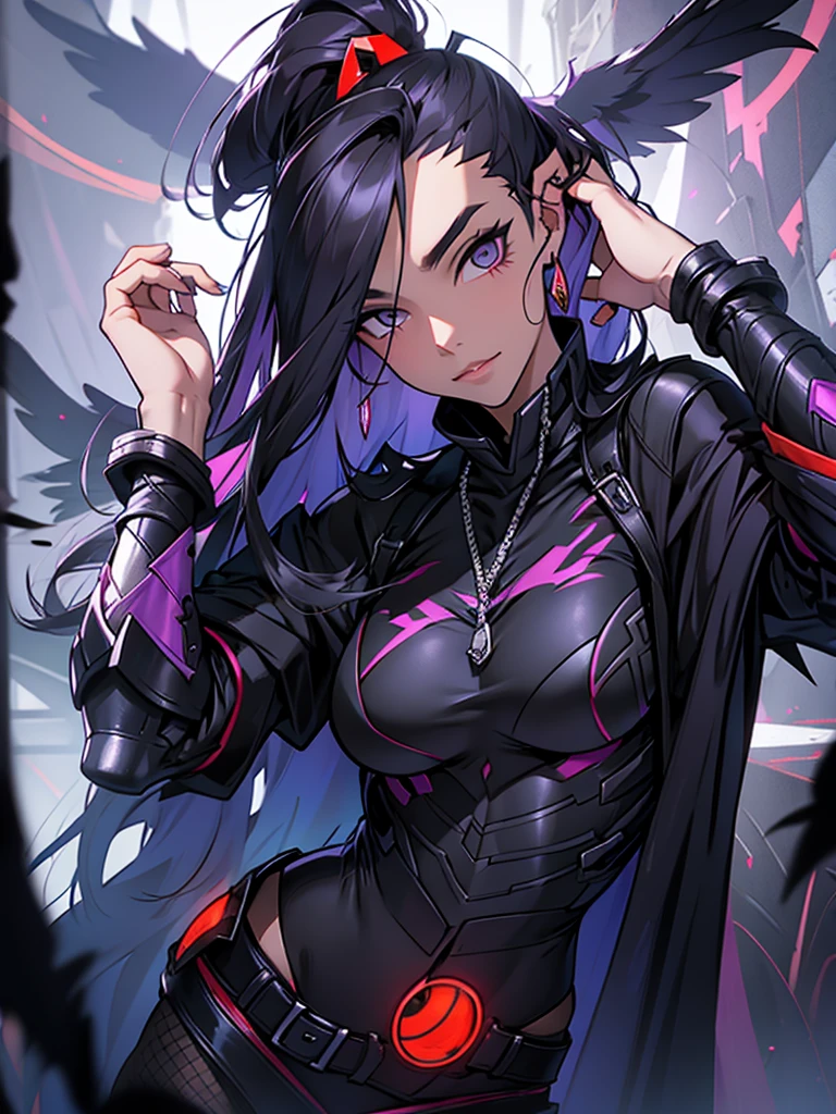 Dark Harlequin, Raven wings behind your back
