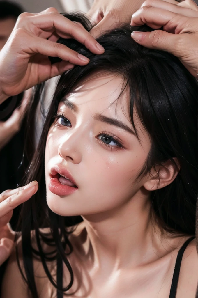 nude、Succubus character,, Realistic and detailed eyes , Browsing Caution,,((( She is being made to cum))),Kind Face、((Blowjob)、((Put it in your mouth))